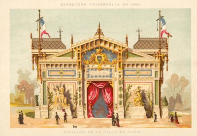 Paviljoen van de Stad Parijs, Exposition Universelle 1889, Parijs door French School