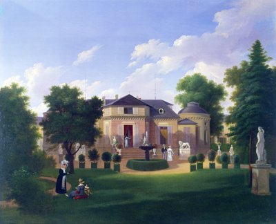 Paviljoen van de Folie-Beaujon in Parijs, ca. 1830 door French School