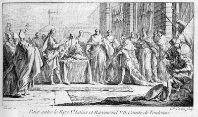 Vrede tussen Raymond VII en Saint Louis 1229 in 