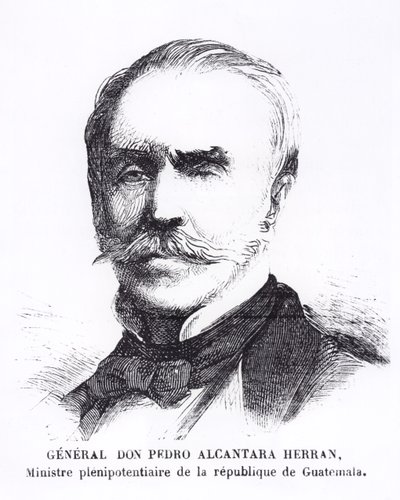Pedro Alcantara Herran (gravure) door French School