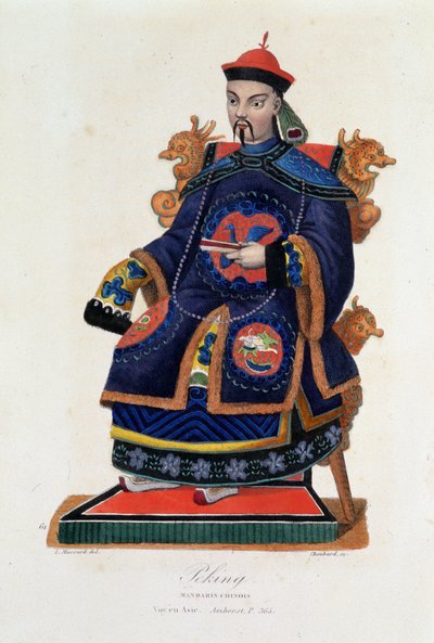 Peking: Chinese Mandarijn - in "Bibliothèque universelle des Voyages" door Albert Montémont, deel 33, Parijs, Gemeentelijke Bibliotheek van de Stad Saint Malo. door French School
