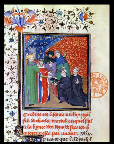 Pepijn de Korte (ca.715-68) Koning der Franken door French School