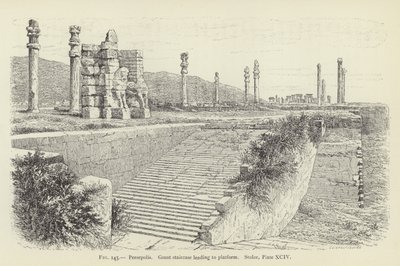Persepolis, grote trap die naar het platform leidt door French School
