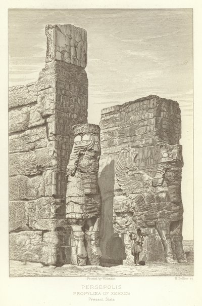 Persepolis, Propylaea van Xerxes, Huidige staat door French School