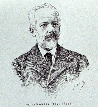 Petr Ilitch Tchaikovski (1840-93), illustratie uit 