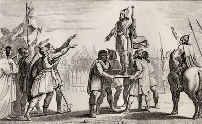Pharamond, legendarische koning van Frankrijk, uit 