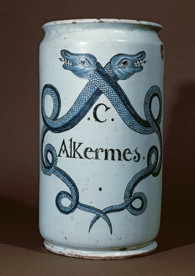 Farmaceutische pot voor alkernes, uit Rouen, ca. 1770 door French School