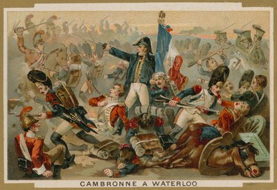 Pierre Cambronne, Franse generaal, bij de Slag bij Waterloo, 1815 door French School