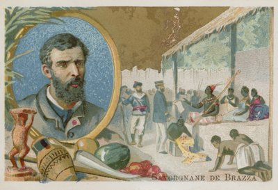 Pierre Savorgnan de Brazza, in Italië geboren Franse ontdekkingsreiziger door French School
