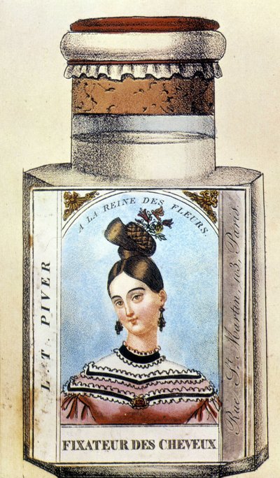 Piver Haarfixeerfles, circa 1830 door French School