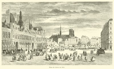 Plein de Greve in 1855 door French School