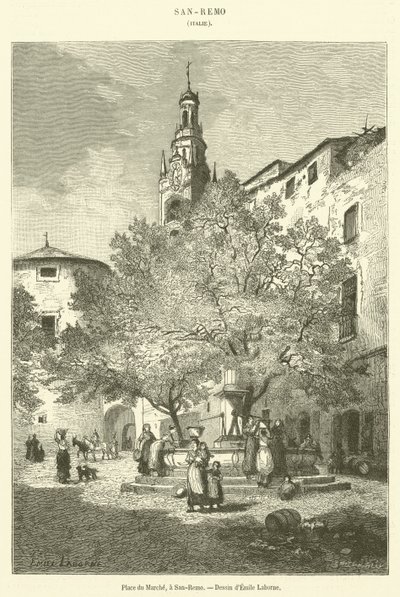 Marktplaats, San-Remo door French School