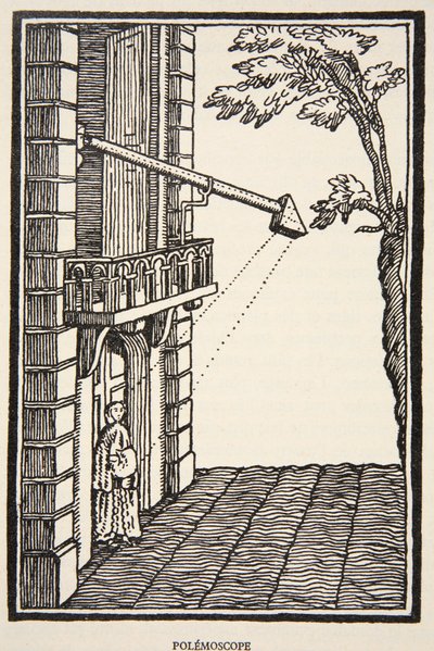 Polemoscoop, kopie door Boris Mestchersky (d.1957) illustratie uit Histoire de la Nation Francaise, Sciences, Volumes I & II, door Gabriel Hanotaux (1853-1944), 1924 door French School