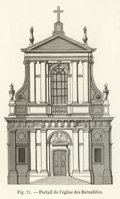 Portaal van de kerk van de Barnabieten door French School