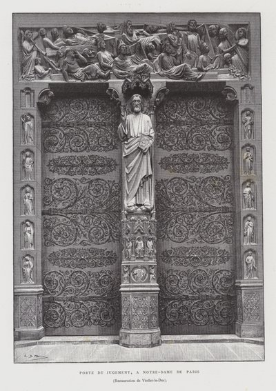 Portaal van het Laatste Oordeel, Notre Dame de Paris door French School