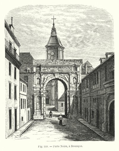 Zwarte poort, in Besançon door French School