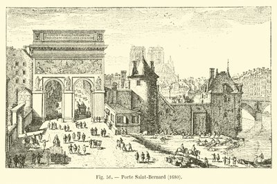 Porte Saint-Bernard, 1680 door French School