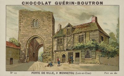 Porte de Ville, Mennetou, Loir-et-Cher door French School