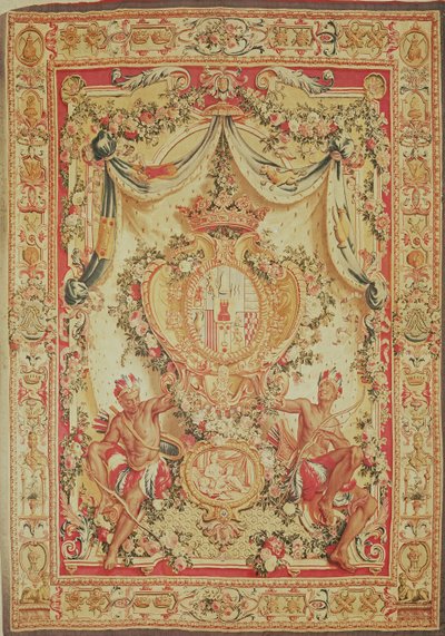 Portiere met het wapen van Louis-Antoine de Pardaillan de Gondrin, Hertog van Antin, Gobelins fabriek, 1708-36 door French School