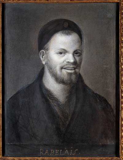 Portret van François Rabelais (1494-1553), Franse schrijver en arts door French School