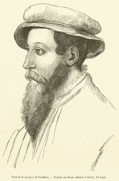 Portret van Jacques du Fouilloux door French School