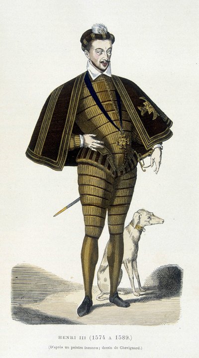 Portret van Henry III (1551 - 1589) - in 