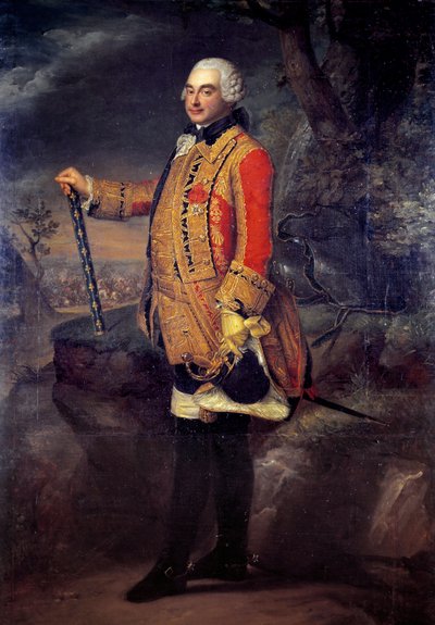 Portret van Charles de Rohan, Prins van Soubise, maarschalk van Frankrijk door French School