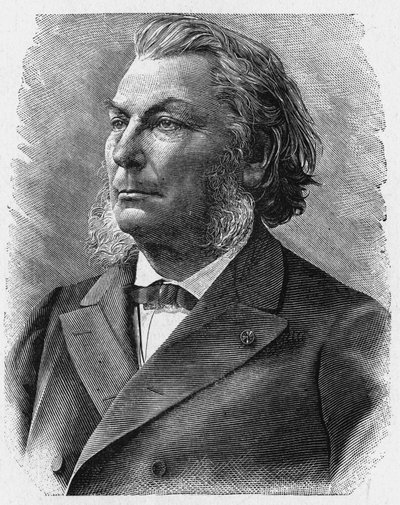 Portret van admiraal Mouchez (1821 - 1892) - in 