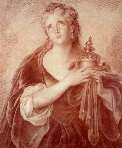 Portret van Adrienne Lecouvreur (1692-1730) door French School