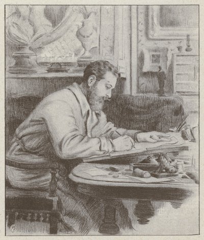 Portret van Albert Guillaume, Franse schilder en karikaturist door French School