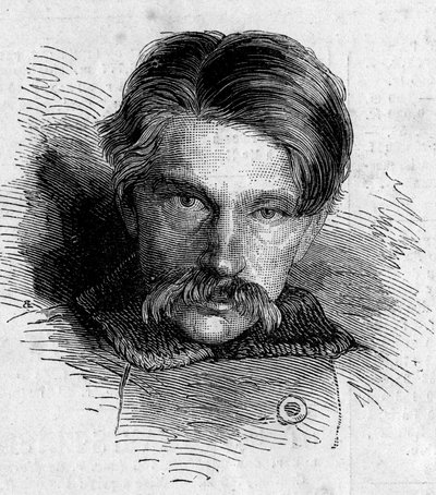 Portret van Alexander Soloviev (Solowieff), die probeerde de Russische tsaar Nicolaas II te vermoorden op 14 april door French School