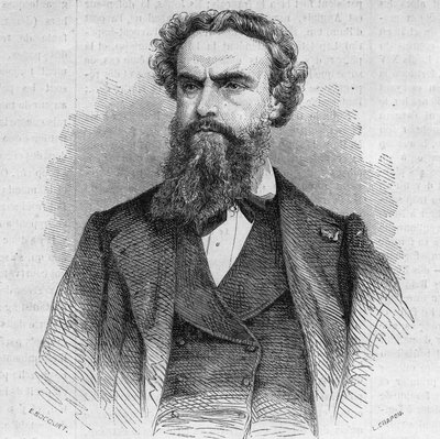 Portret van Alexandre Cabanel (1823-1899), Franse schilder. Gravure in 