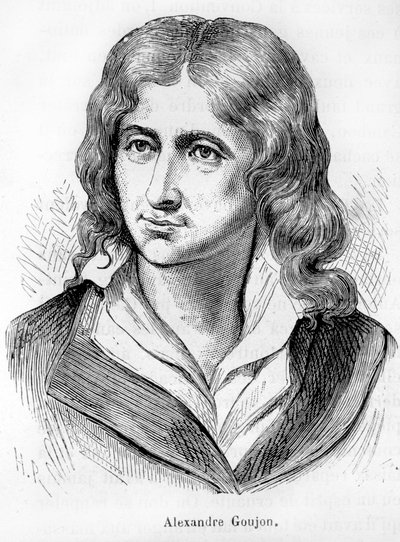 Portret van Alexandre Goujon (1766-1795), acteur van de Franse revolutie - in 