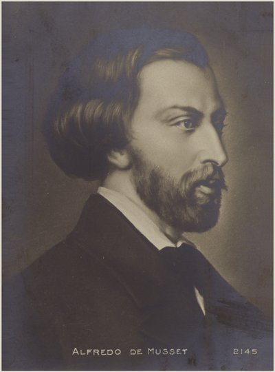 Portret van Alfred de Musset door French School