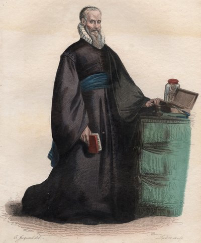 Portret van Ambroise Paré (1509-1590), Franse chirurg door French School