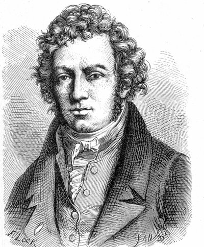Portret van André Marie Ampère (1775 - 1836), Franse natuurkundige - in 