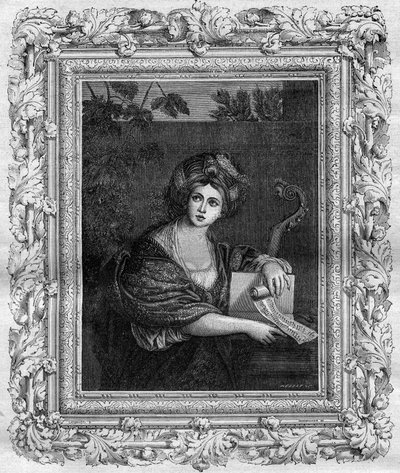 Portret van Anne Comnene (1083-1153), dochter van de Byzantijnse keizer Alexis I Comnene. Gravure in 