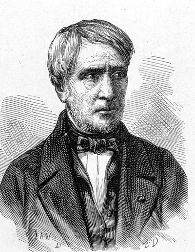 Portret van Antoine Cesar Becquerel (1788 - 1878), Franse natuurkundige - in 
