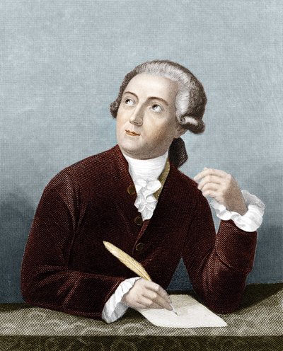 Portret van Antoine Laurent Lavoisier (1743-1794), Franse chemicus. door French School