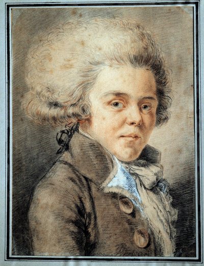 Portret van Antoine de Rivarol (1753-1801) Franse polemist en schrijver Aquarel van de Franse school door French School
