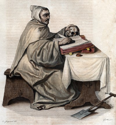 Portret van Armand Jean le Bouthillier de Rancé (1626-1700) door French School