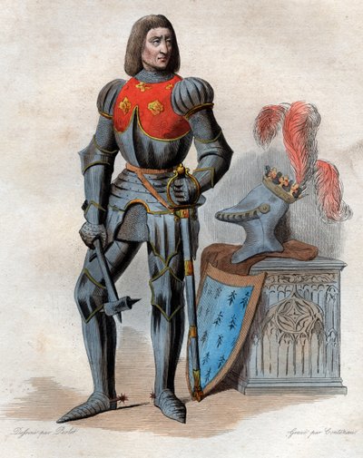 Portret van Arthur III, Hertog van Bretagne (1393-1458) door French School