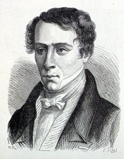 Portret van Augustin Fresnel (1788-1827), Franse natuurkundige - in 
