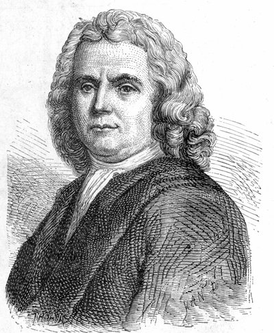 Portret van Boerhaave Hermann (1668 - 1738), Nederlandse arts en chemicus (voorstander van iatromechanisme) - in 