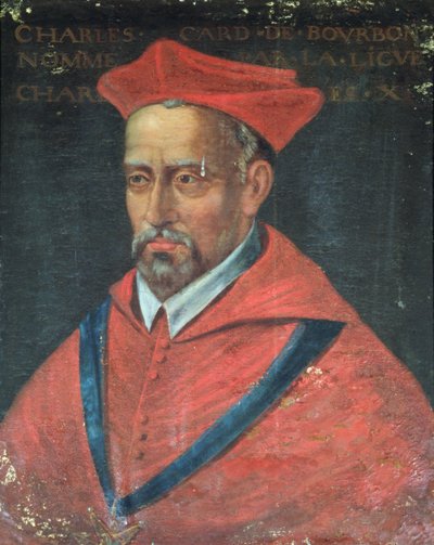 Portret van Kardinaal Charles de Bourbon (1523-90) door French School