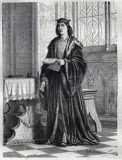 Portret van Kardinaal Pietro Carafa of Caraffa of Giovanni Pietro Carafa toekomstige Paus Paulus IV (Paolo IV 1476-1559) Gravure in 