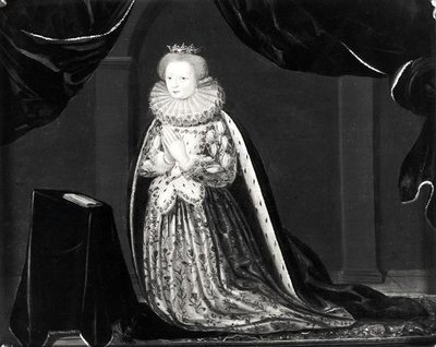 Portret van Catherine van Cleves (1417-79) Hertogin van Guise door French School