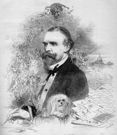 Portret van Cham (Amedee Comte de Noe genoemd door French School