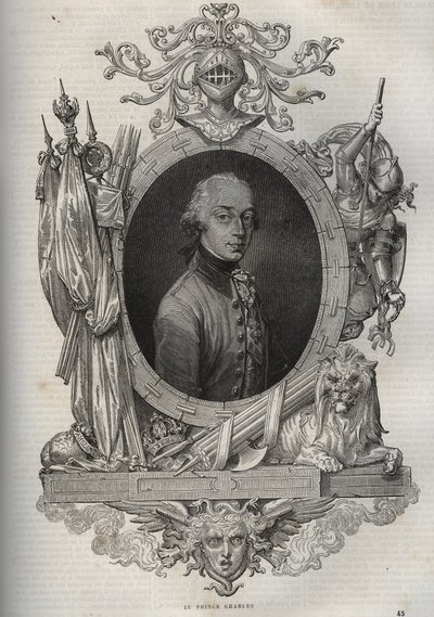 Portret van Charles-Louis van Oostenrijk-Teschen, aartshertog van Oostenrijk, hertog van Teschen - uit 