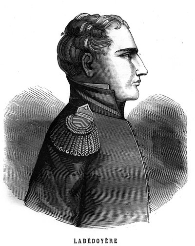 Portret van Charles Angélique François Huchet de La Bédoyère door French School